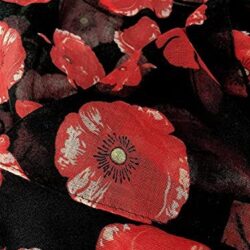 GERINLY Red Poppy Flower Scarfs for Women Lightweight Florals Shawl Wraps Spring Travel Accessory