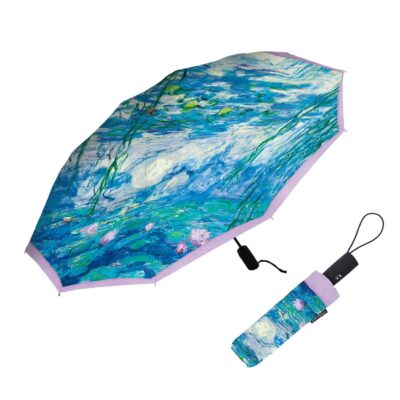 Monet "Nympheas" Folding Travel Umbrella