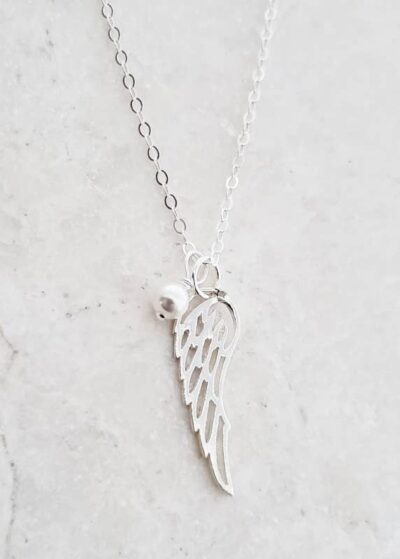 Silver Angel Wing Necklace