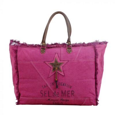 POPPING PINK WEEKENDER BAG