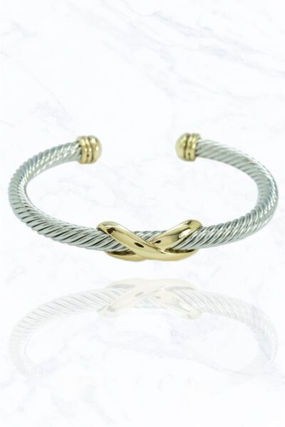 Infinity Cable Cuff Bracelet