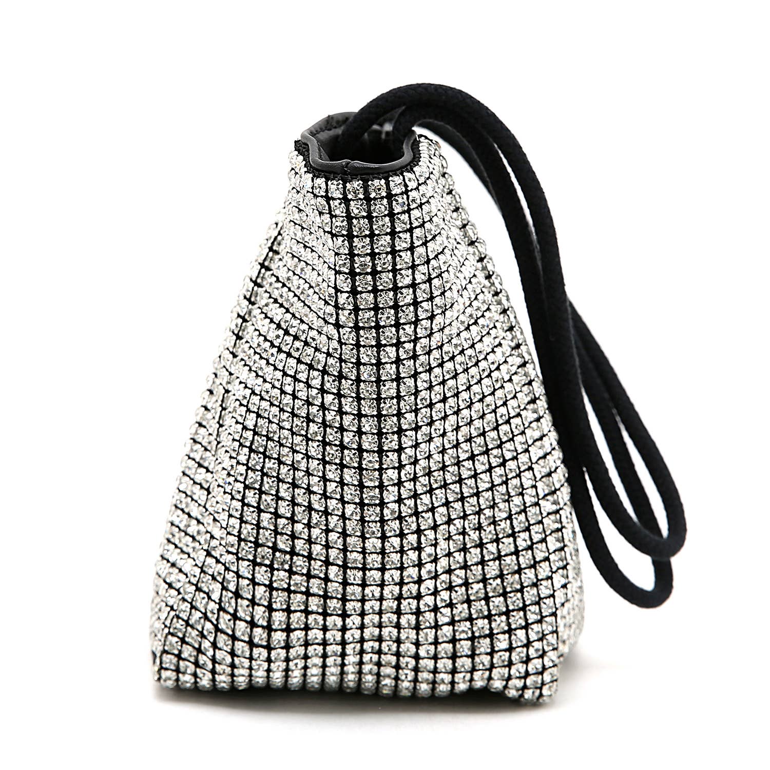 801 full Crystal handbag with Natural Hemp Rope handle