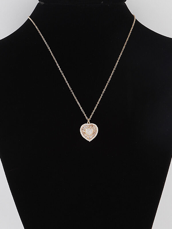 Crystal Heart Pendant Necklace