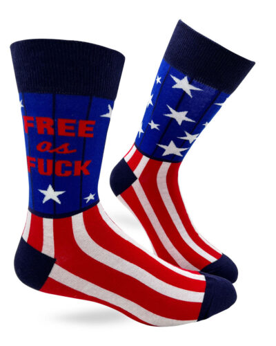 Free As F..k Men's Novelty Crew Socks