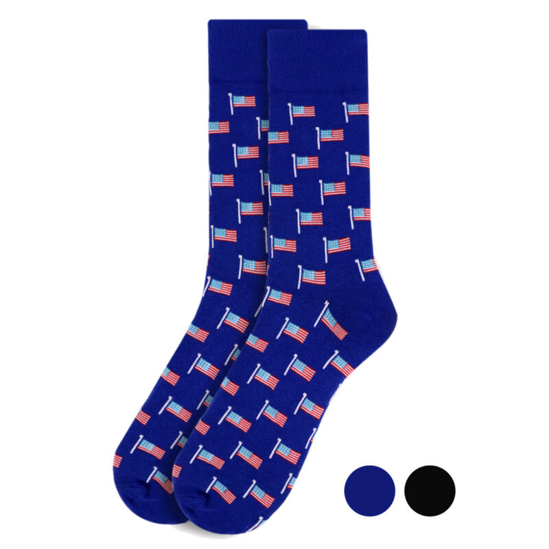 Men's American Flag Novelty Socks NVS1776-77