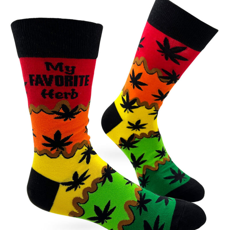 My Favorite Herb Men's Novelty Crew Socks