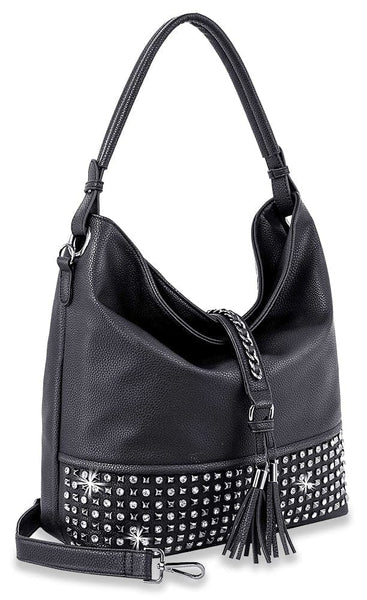 Studded Large Hobo Handbag