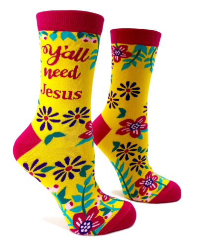 Y'all Need Jesus Women's Crew Socks