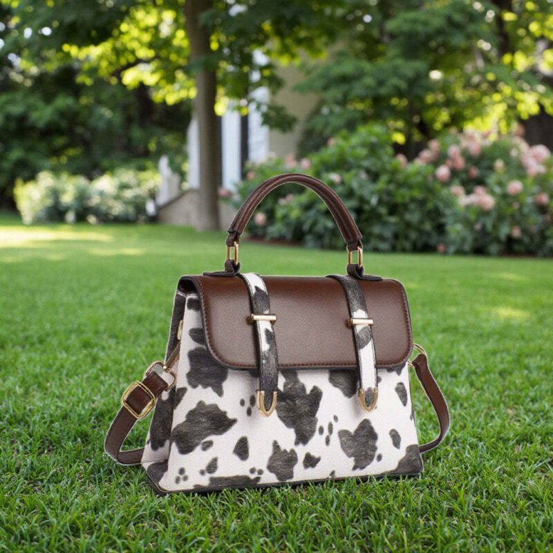 New Designer Luxury Cross Body Bag - Leather Handbag Ladies Single Strap Genuine Leather Diamond Flower Fashion Polyester